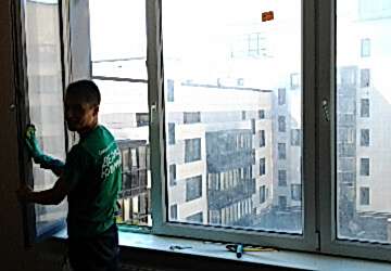 уборка в новой квартире